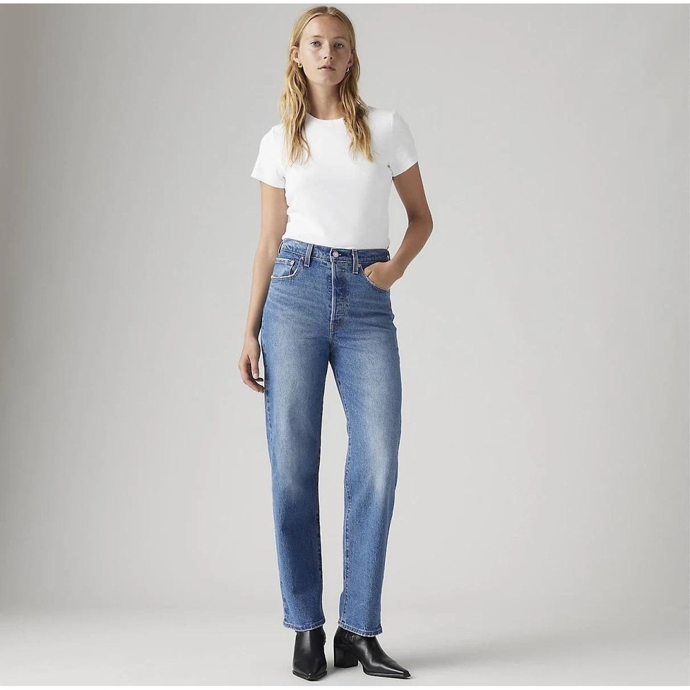 Levi's Women's 26 Ribcage Straight Ankle Jeans premium